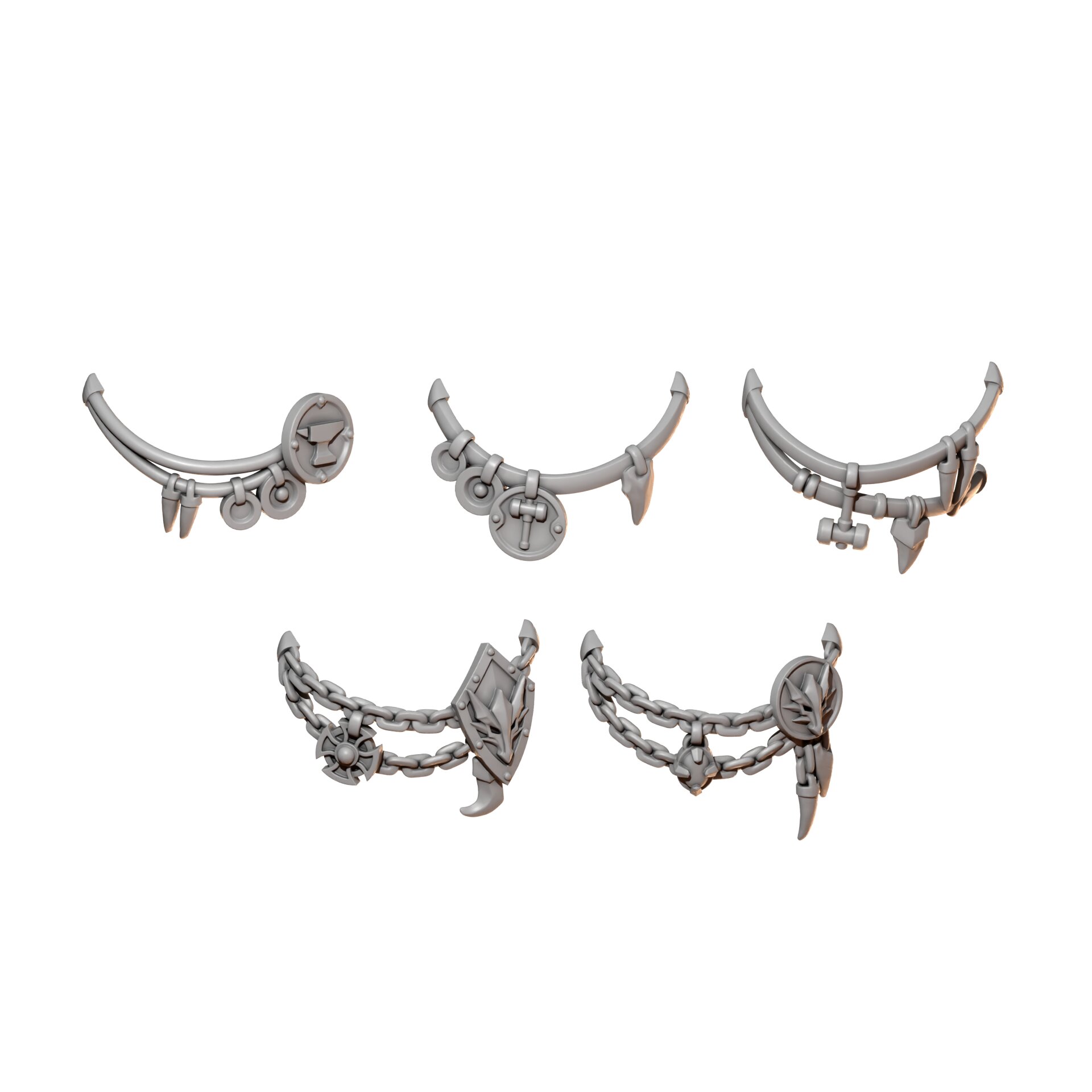 Big armor necklaces AW