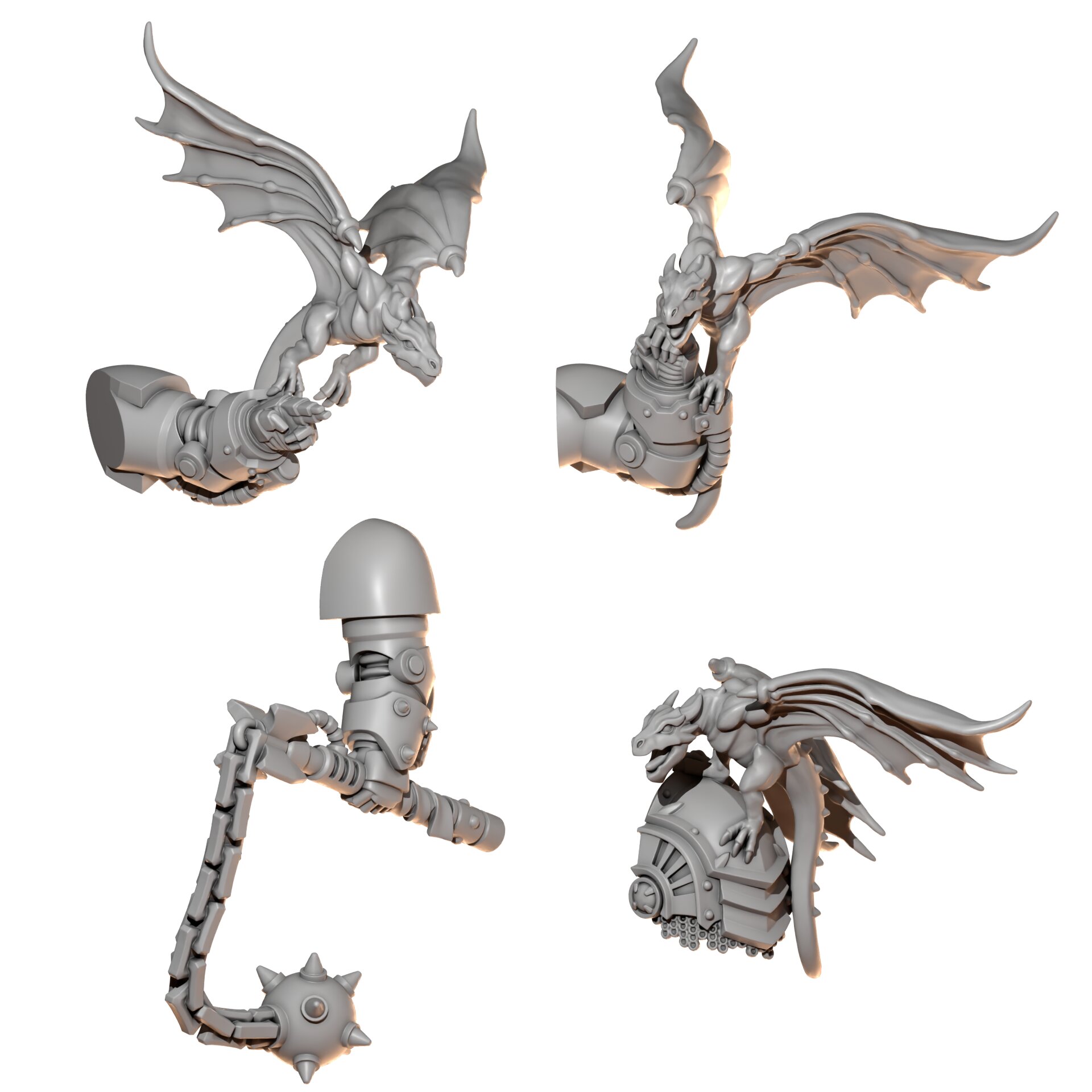 Big armor heroic poses AW